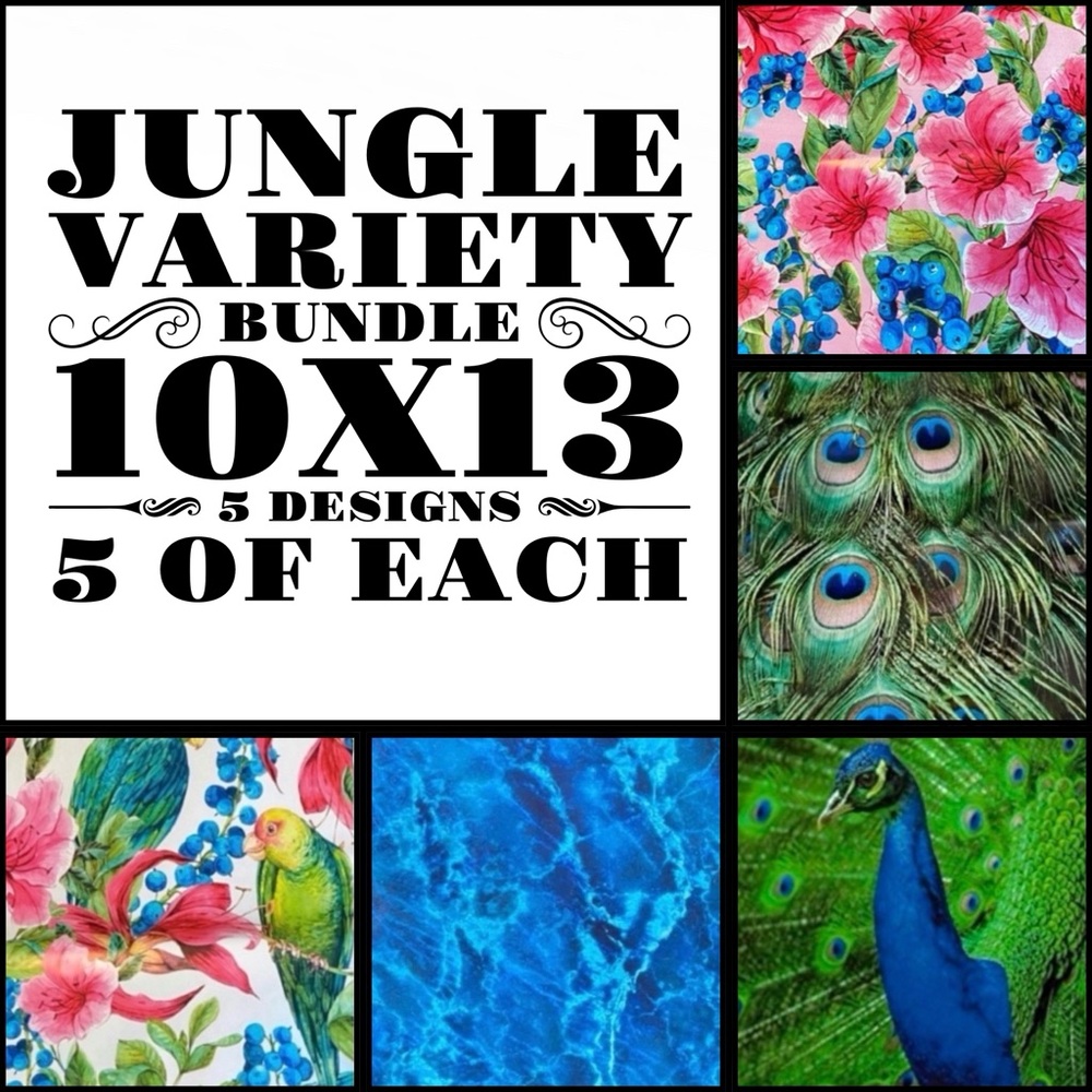 25 10x13 Jungle Poly Mailers Variety Bundle - Picture 2 of 7